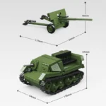 57 MM ZIS-2 T-20 ARMORED TRACTOR building blocks  300007 - Image 3