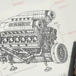 SP3 ENGINE With Motor  building blocks 33016 - Image 10