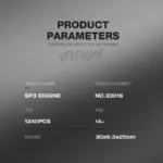 SP3 ENGINE With Motor  building blocks 33016 - Image 8