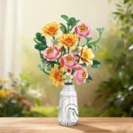 Rose &amp Autumn Chrysanthemum  building blocks 33081 - Image 3