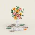 Rose &amp Autumn Chrysanthemum  building blocks 33081 - Image 5