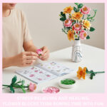 Rose &amp Autumn Chrysanthemum  building blocks 33081