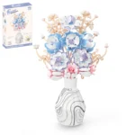 Snow Lotus Yellow Ebony Orchid &amp Lotus building blocks  33091 - Image 2