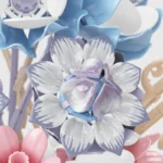Snow Lotus Yellow Ebony Orchid &amp Lotus building blocks  33091 - Image 3