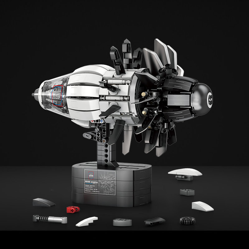 4 AIRCRAFT ENGINE With Motor building blocks 33018 - Image 1