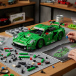 Green Porsche 911 building blocks 42224 - Image 7