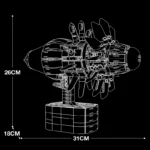 AIRCRAFT ENGINE With Motor  building blocks 33018 - Image 5