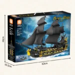 Black Pearl Pirate Ship  building blocks FC6010 - Image 4