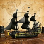 Black Pearl Pirate Ship  building blocks FC6010 - Image 3
