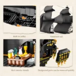 Black Pearl Pirate Ship  building blocks FC6010 - Image 10